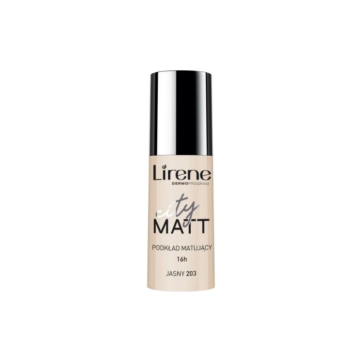 Lirene City Matt matująco-wygładzający Fluid do twarzy /203/ Jasny 30 ml