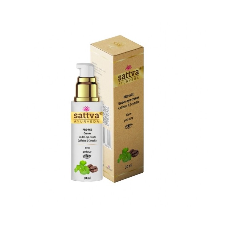 Sattva Ayurveda Pro Age Krem pod oczy z Kofeiną i Cantellą 30 ml