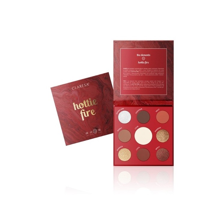 Claresa Paleta cieni do powiek Hottie Fire 11.8 g