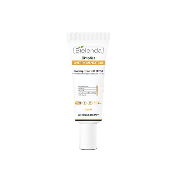 Bielenda Dr Medica OVERPIGMENTATION kojacy Krem do twrazy na dzien SPF50 50 ml