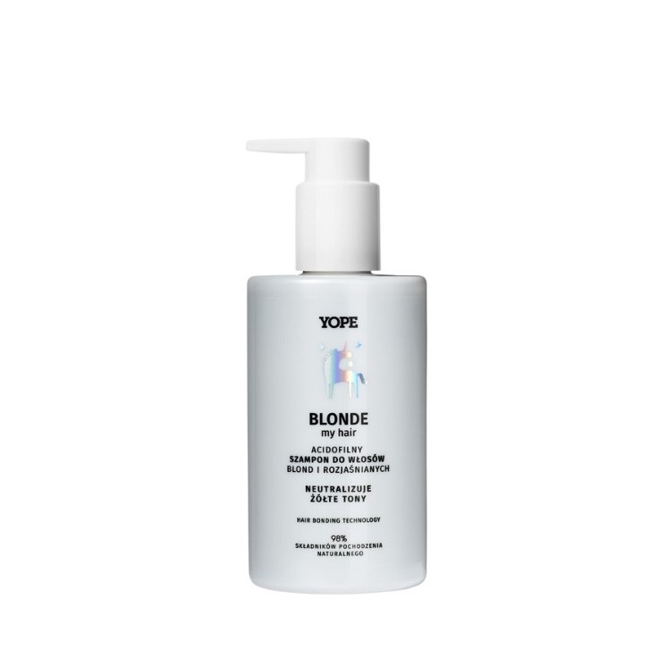 YOPE BLONDE my HAIR Acidofilny szampon do włosów blond i rozjaśnianych 300 ml