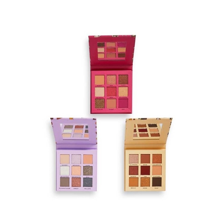Makeup Revolution x Friends Zestaw 3 Paletek do po 9 cieni do powiek Giving's Eyes 