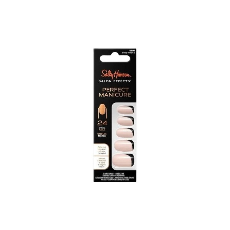 Sally Hansen Salon Effects Perfect Manicure Tipsy do paznokci Curve Base 24 sztuki