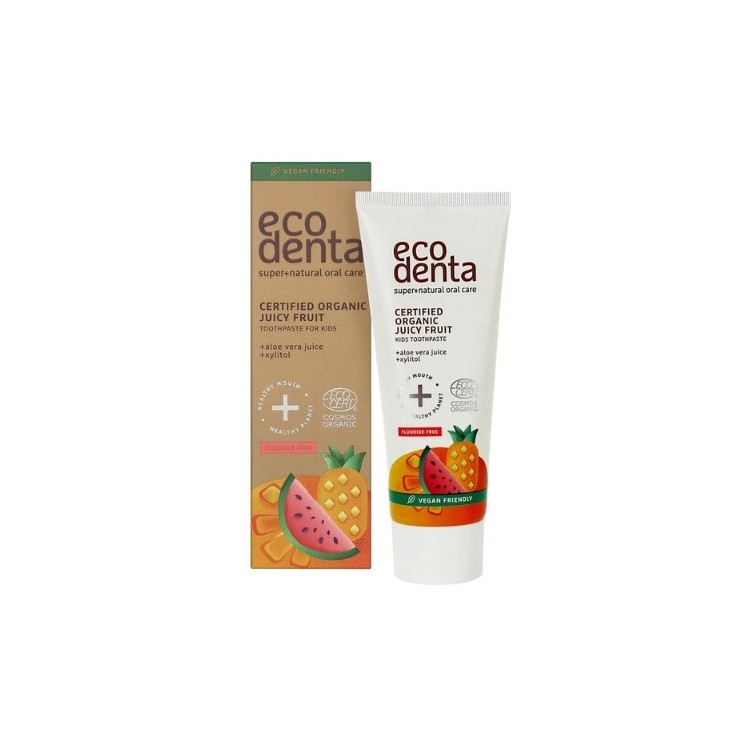 Ecodenta Certified Organic Toothpaste for children Juicy fruit 75 ml