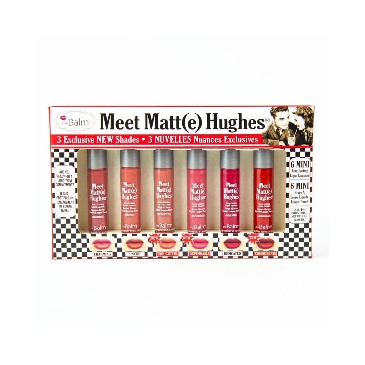 theBalm Meet Matte Hughes Mini Kit Liquid Lipstick Set /14/