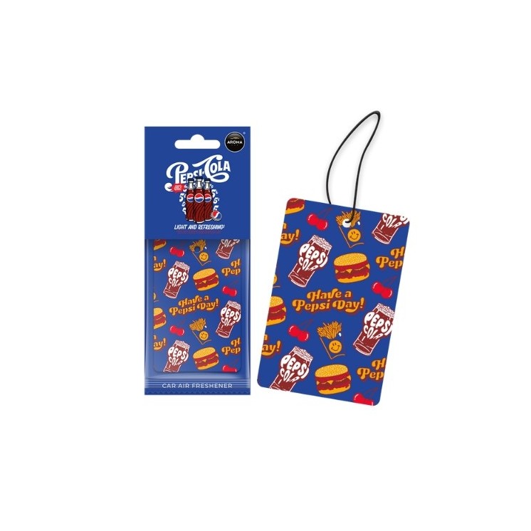Aroma Car Pepsi Cellulose Zawieszka zapachowa do samochodu Fast Food Cola 1 sztuka