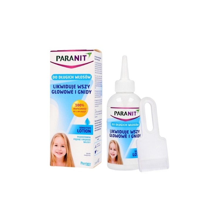 Paranit Sensitive Lotion eliminating lice and nits on long hair 150 ml
