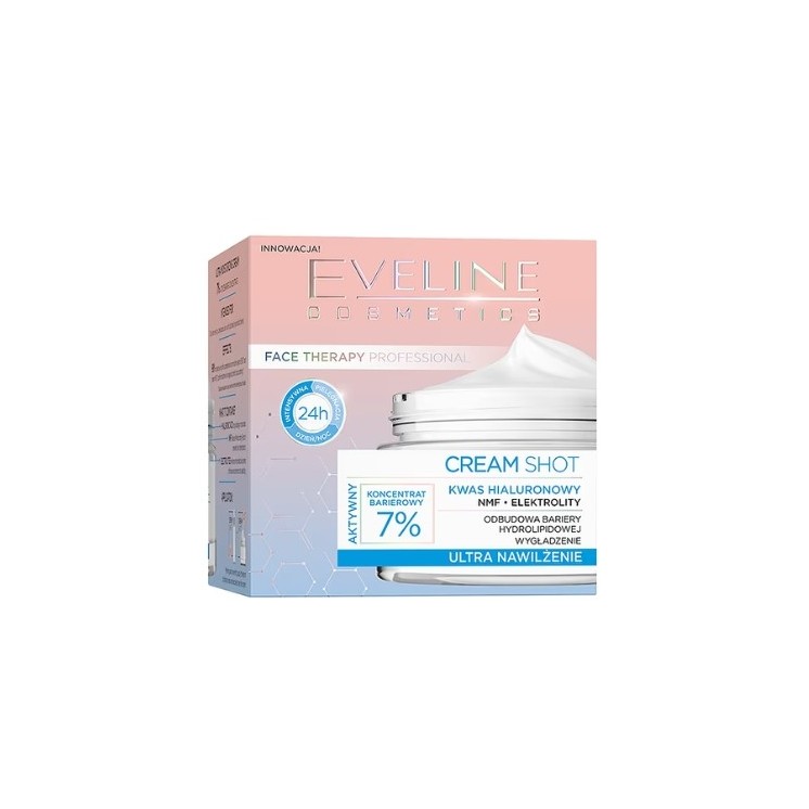 Eveline Cream Shot ultra moisturizing Face cream 7% Barrier concentrate 50 ml