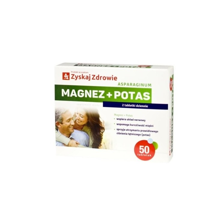 Asparaginum Magnez + Potas 50 tabletek