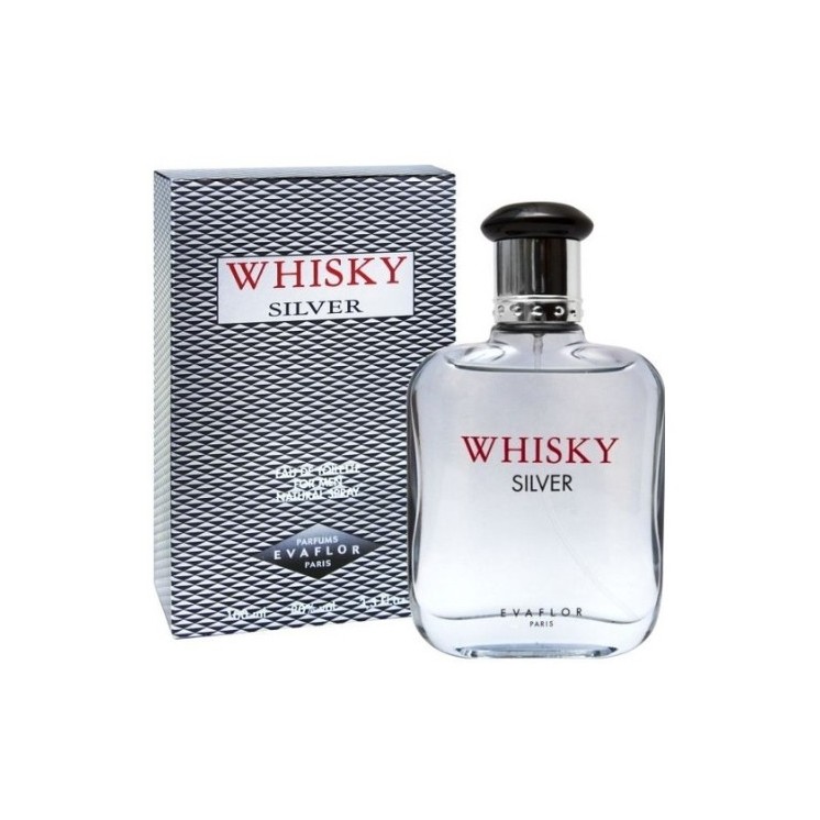 Evaflor Silver Whiskey For Man Eau de Toilette for Men 100 ml