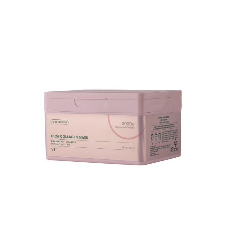 VT Cosmetics CICA Collagen Mask Zestaw Ujędrniających Masek do Twarzy w Płachcie 30 sztuk 320 g