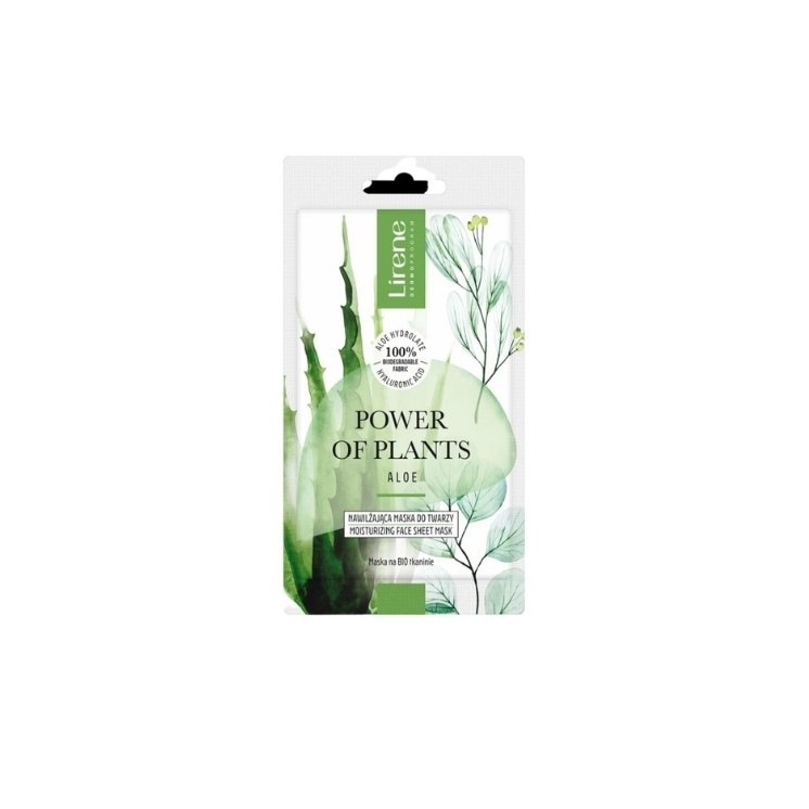 Lirene Power Of Plants nawilżająca maska do twarzy Aloes 17 g