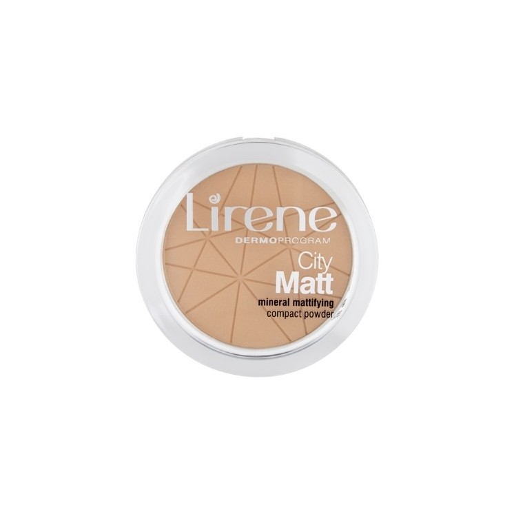 Lirene City Matt Mineral Mattifying Compact Powder mineralny puder matujący 03 Beżowy 9 g