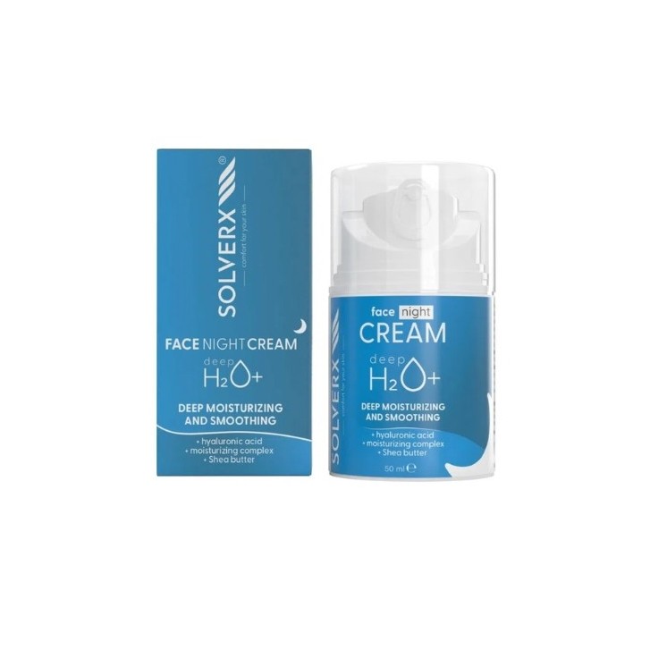 Solverx Deep H2O+ Moisturizing Night Face Cream 50 ml