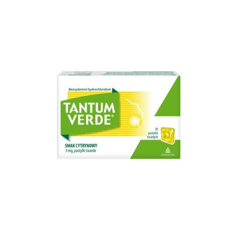 Tantum Verde lemon flavor 30 hard lozenges