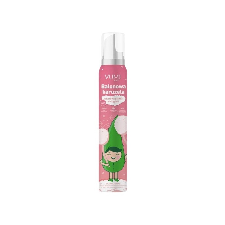 Yumi Kids Balonowa karuzela kolorowa Pianka do kąpieli 250 ml