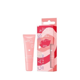 BeBio Cosmetics Naturalny żelowy olejek do ust GLAZED LIPS Creamy Strawberry 10 ml