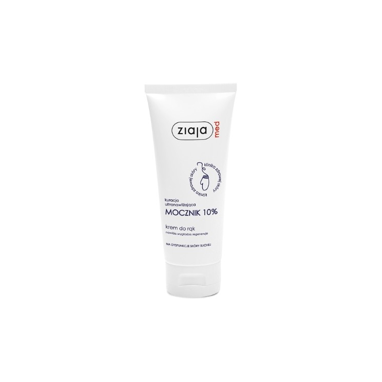 Ziaja Med Ultra-moisturizing treatment with 10% urea Hand cream for dry skin dysfunctions 100 ml