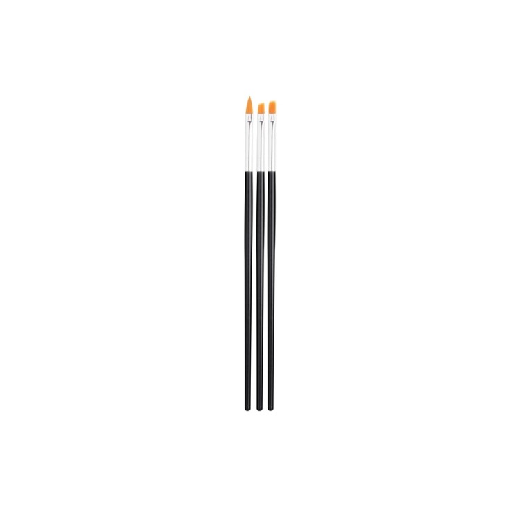 Aba Group Set of black manicure brushes 3 pieces