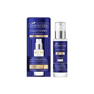 Bielenda Egzosomy młodości przeciwzmarszczkowe Serum do twarzy rozświetlające SPF50+ 30 ml Bielenda Egzosomy młodości przeciwzmarszczkowe Serum do twarzy rozświetlające SPF50+ 30 ml