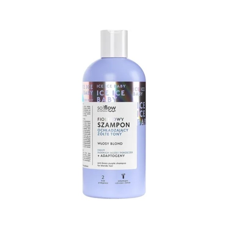 So!flow fioletowy Szampon ochładzający żółte tony do włosów blond 300 ml