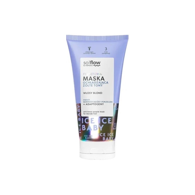 So!flow fioletowa Maska ochładzająca żółte tony do włosów blond 200 ml