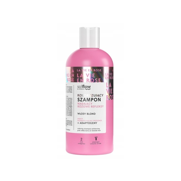 So!flow koloryzujący Szampon nadający różowe refleksy do włosów blond 300 ml