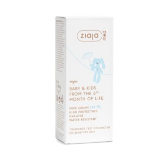 Ziaja Med Kids sunscreen face cream SPF50 50 ml