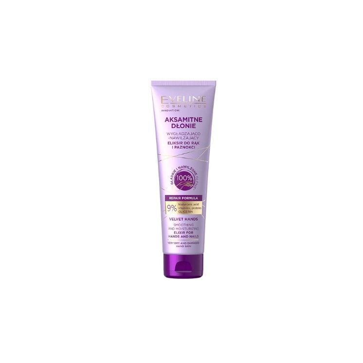 Eveline Velvety Hands smoothing and moisturizing elixir for hands and nails 75 ml