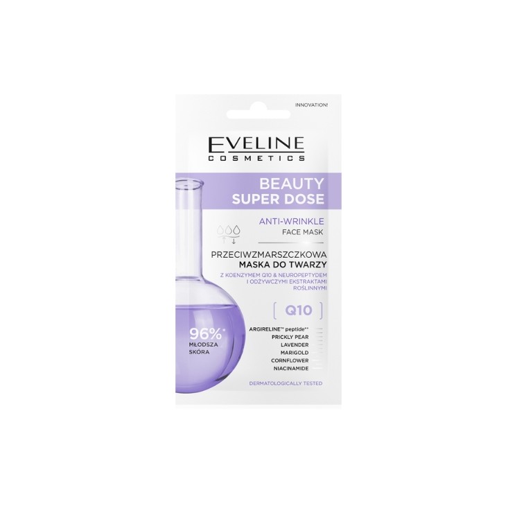 Eveline Beauty Super Dose Anti-Wrinkle Face Mask Q10 8 ml