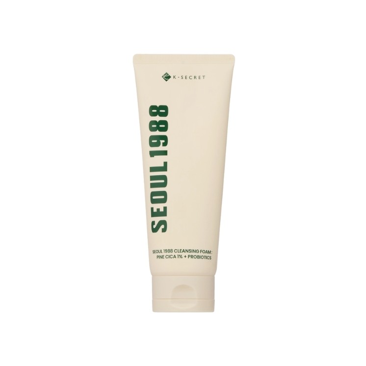 K- SECRET SEOUL 1988 Cleansing Foam : Pine Cica 1% + Probiotics Cleansing Facial Foam 150 ml