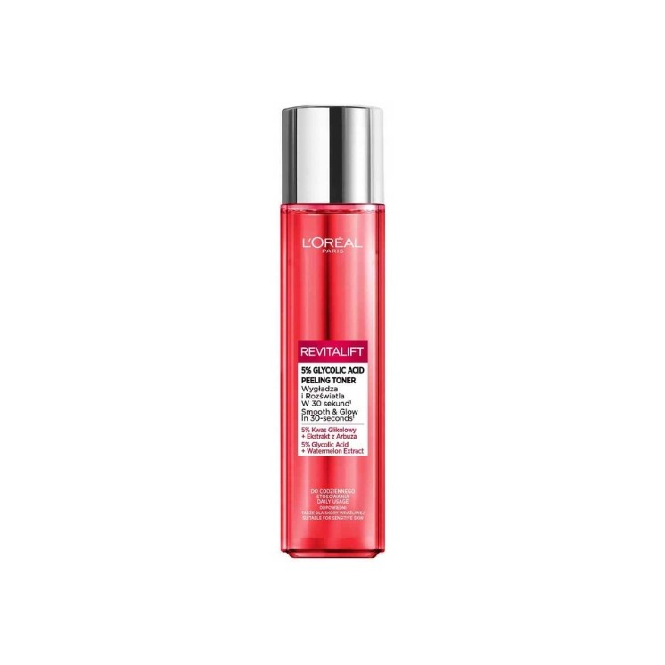 L'oreal Revitalift Exfoliating Facial Toner with 5 % Glycolic Acid 180 ml