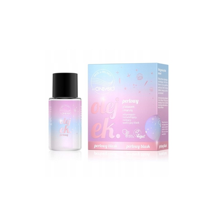 OnlyBio Hair in Balance Pearl Hair Oil with an opalescent illuminating effect 20 ml
