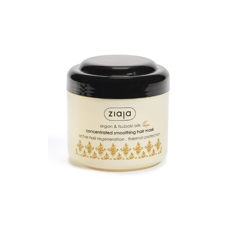 Ziaja Argan skoncentrowana Maska do włosów wygładzająca kuracja olejkami arganowym i tsubaki 200 ml Ziaja Argan skoncentrowana Maska do włosów wygładzająca kuracja olejkami arganowym i tsubaki 200 ml
