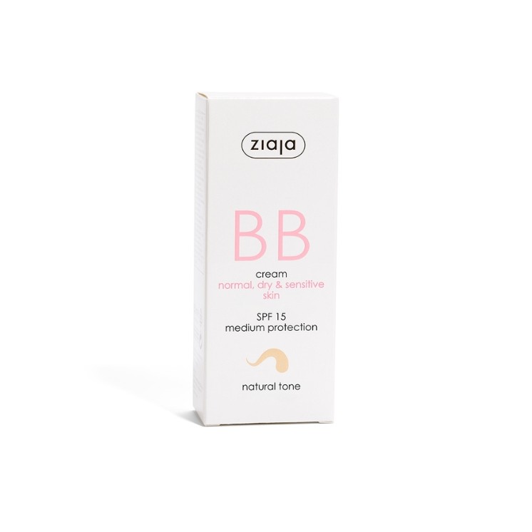 Ziaja BB aktywny Krem do twarzy na niedoskonałości do skóry normalnej, suchej i wrażliwej SPF15 odcień naturalny 50 ml Ziaja BB aktywny Krem do twarzy na niedoskonałości do skóry normalnej, suchej i wrażliwej SPF15 odcień naturalny 50 ml