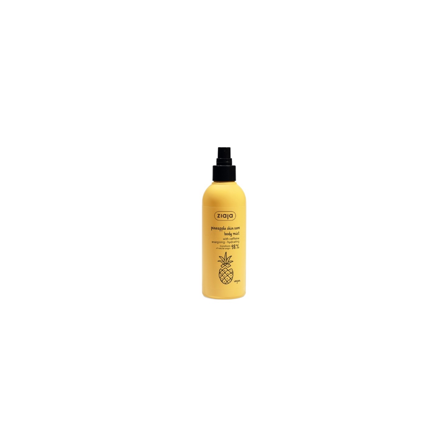 Ziaja Ananasowa Mgiełka do ciała z Kofeiną w spray'u 200 ml Ziaja Ananasowa Mgiełka do ciała z Kofeiną w spray'u 200 ml