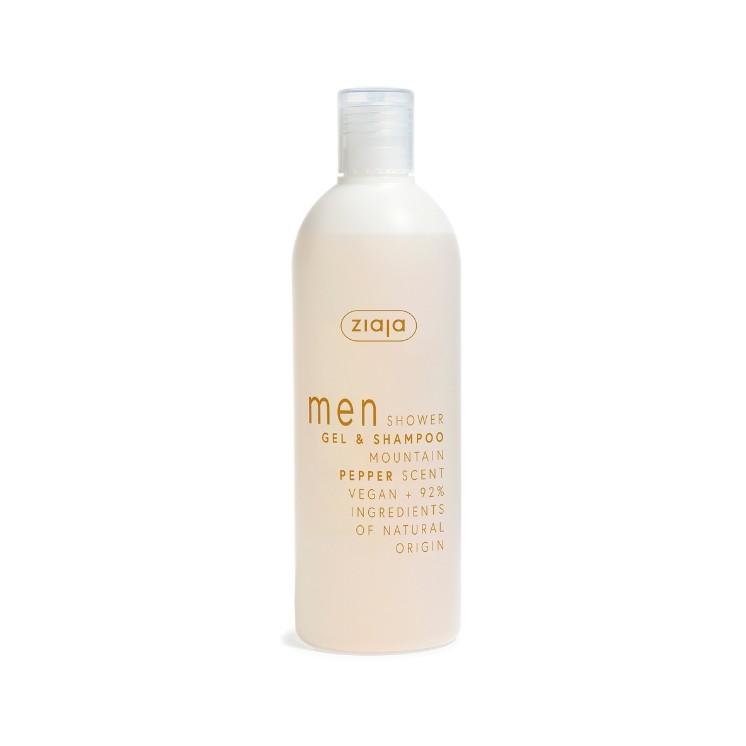 Ziaja Yego Shower Gel and Hair Shampoo Mountain Pepper 400 ml Ziaja Yego Shower Gel and Hair Shampoo Mountain Pepper 400 ml