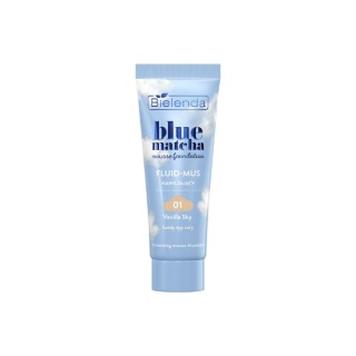 Bielenda Blue Matcha Moisturizing Fluid - Mousse /01/ Vanilla Sky 30 g Bielenda Blue Matcha Moisturizing Fluid - Mousse /01/ Vanilla Sky 30 g