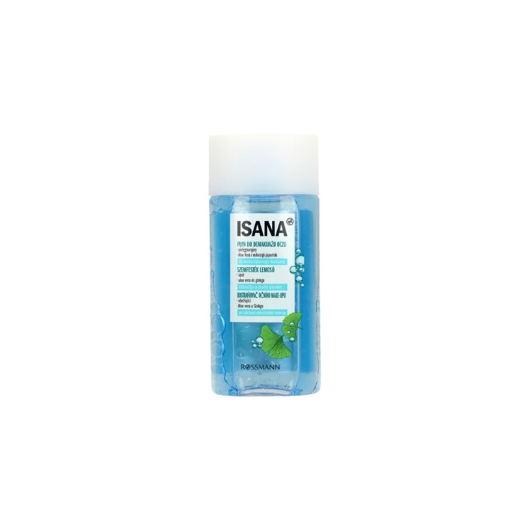 Isana Płyn do demakijażu oczu dwufazowy z Olejem Migdałowym  mini 50 ml Isana Płyn do demakijażu oczu dwufazowy z Olejem Migdałowym  mini 50 ml