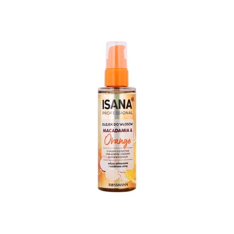 Isana Professional Olejek do włosów, Macadamia & Orange 100 ml Isana Professional Olejek do włosów, Macadamia & Orange 100 ml