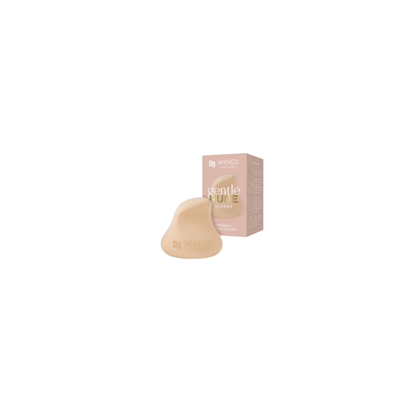 AA Wings of Color Gentle Nude Ultra-Soft Makeup Sponge 1 pc AA Wings of Color Gentle Nude Ultra-Soft Makeup Sponge 1 pc