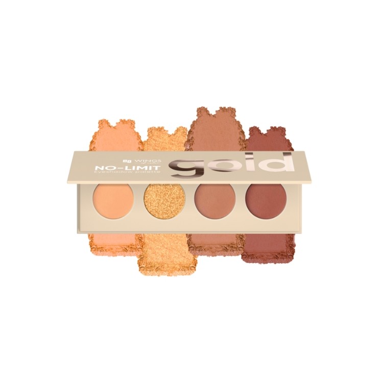 AA Wings of Color No Limit Volume Paleta cieni do powiek Gold 4 g AA Wings of Color No Limit Volume Paleta cieni do powiek Gold 4 g