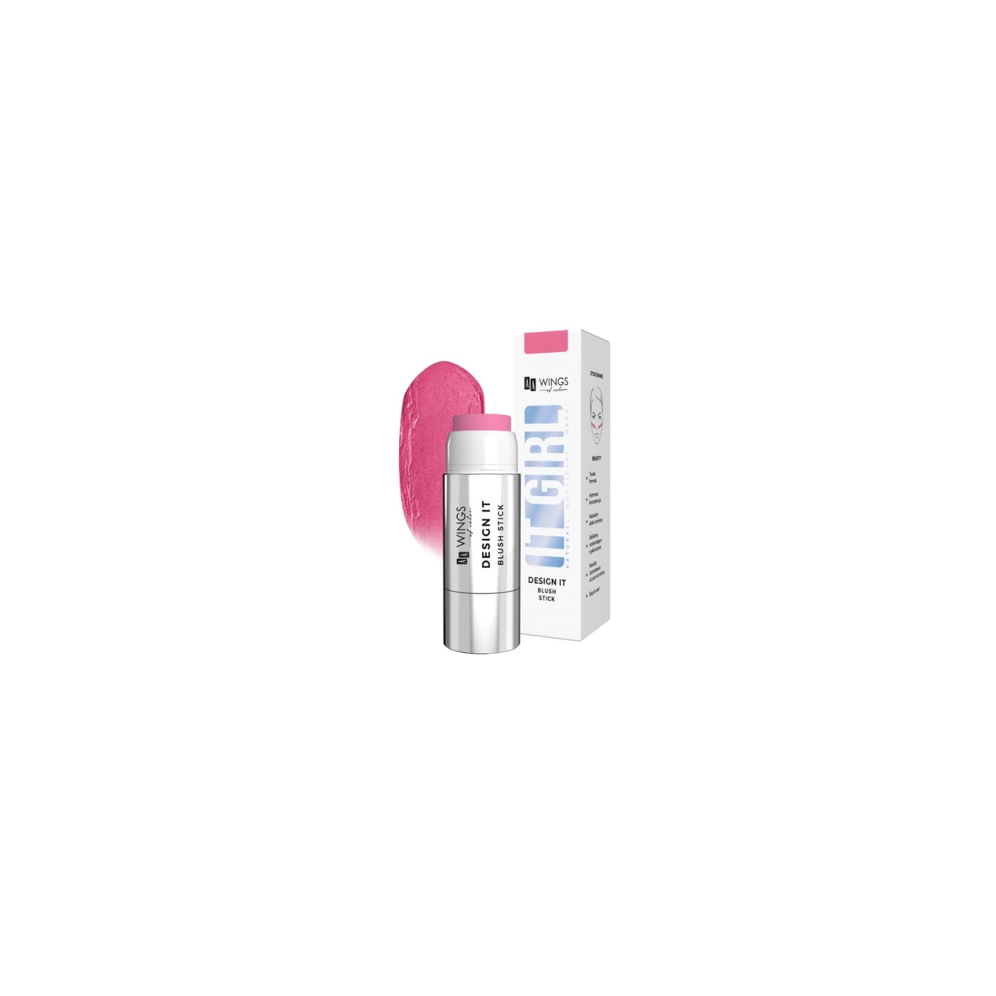 AA Wings of Color It Girl Design It Blush stick /01/ 5 g AA Wings of Color It Girl Design It Blush stick /01/ 5 g