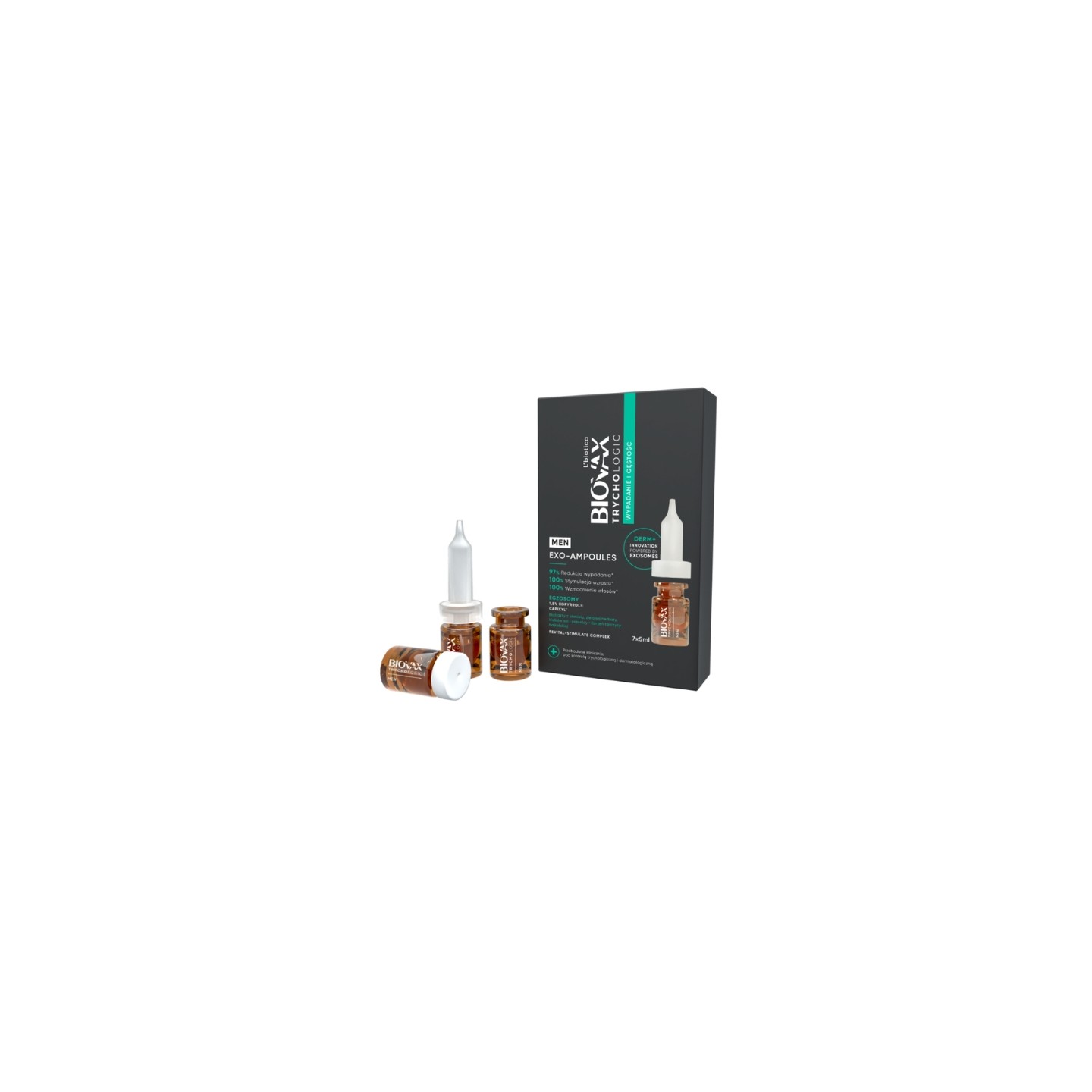 L'biotica BIOVAX Trichologic Exo-Ampoules Hair Loss and Density Treatment for Men 7 x 5 ml L'biotica BIOVAX Trichologic Exo-Ampoules Hair Loss and Density Treatment for Men 7 x 5 ml