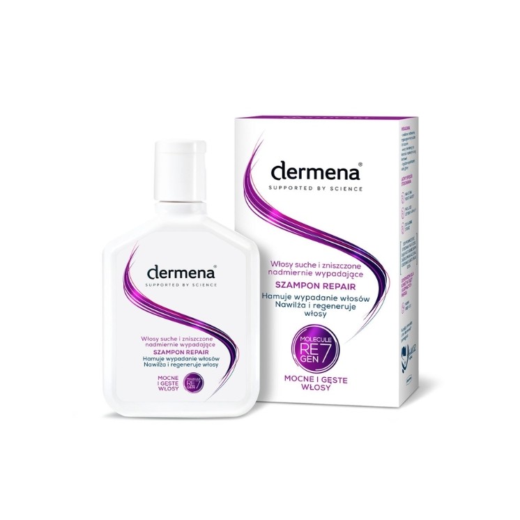 Dermena Repair Szampon hamujący wypadanie włosów 200 ml Dermena Repair Szampon hamujący wypadanie włosów 200 ml