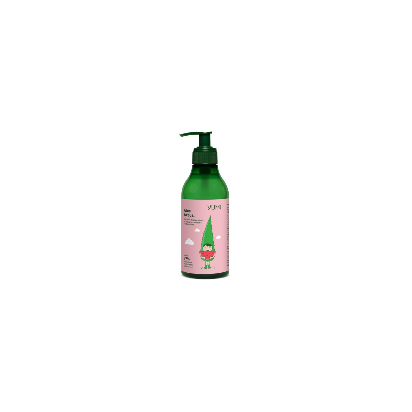 Yumi Aloe Vera Intensively Moisturizing Liquid Hand Soap Watermelon 400 ml Yumi Aloe Vera Intensively Moisturizing Liquid Hand Soap Watermelon 400 ml