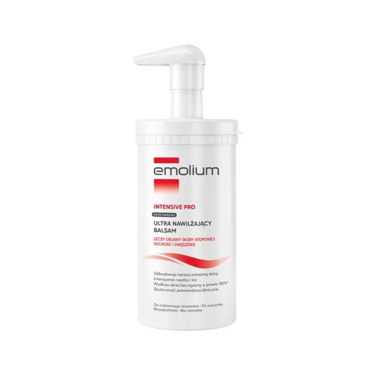 Emolium Intensive Pro balsam ultra nawilżający skóra sucha wrażliwa i atopowa 500 g Emolium Intensive Pro balsam ultra nawilżający skóra sucha wrażliwa i atopowa 500 g
