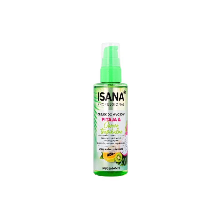 Isana Professional Olejek do włosów suchych i zniszczonych Pitaja i Owoce Tropikalne 100 ml Isana Professional Olejek do włosów suchych i zniszczonych Pitaja i Owoce Tropikalne 100 ml