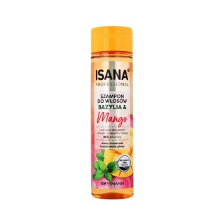 Isana Professional Szampon do włosów zniszczonych i suchej skóry głowy Bazylia i Mango 250 ml Isana Professional Szampon do włosów zniszczonych i suchej skóry głowy Bazylia i Mango 250 ml
