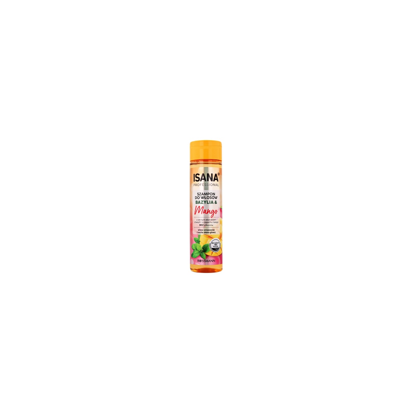 Isana Professional Szampon do włosów zniszczonych i suchej skóry głowy Bazylia i Mango 250 ml Isana Professional Szampon do włosów zniszczonych i suchej skóry głowy Bazylia i Mango 250 ml
